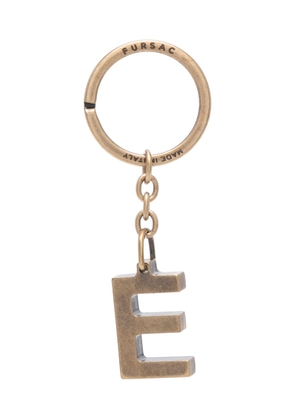 FURSAC E-charm logo-engraved keyring - Gold