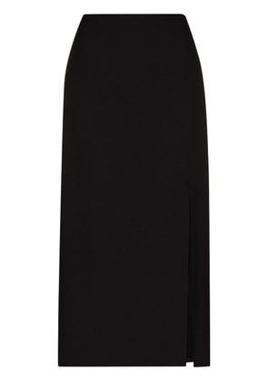Valentino Garavani front-slit midi skirt - Black