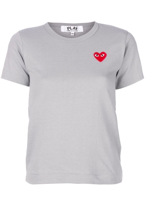 Comme Des Garçons Play logo print T-shirt - Grey