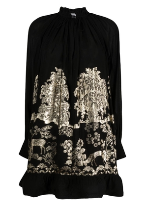 Lanvin embroidered minidress - Black