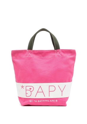 BAPY BY *A BATHING APE® logo-print beach bag - Pink