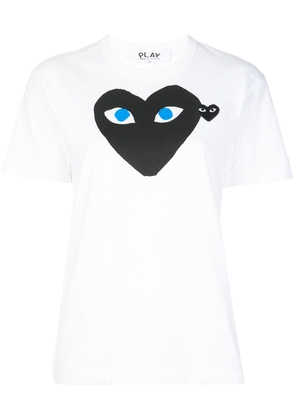 Comme Des Garçons Play double-heart T-shirt - White