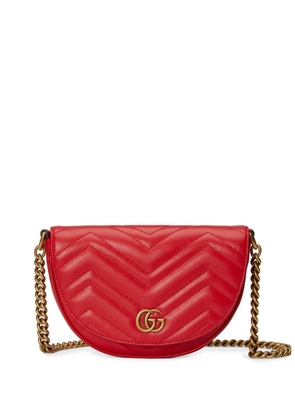 Gucci mini GG Marmont chain bag - Red