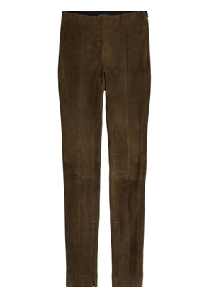Polo Ralph Lauren mid-rise suede leggings - Green