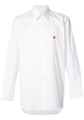 Comme Des Garçons Play heart logo shirt - White