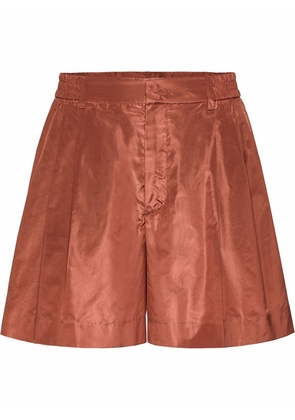 Valentino Garavani pressed-crease tailored shorts - Brown