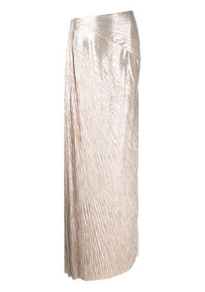 Ralph Lauren Collection Duvall pleated maxi skirt - Gold
