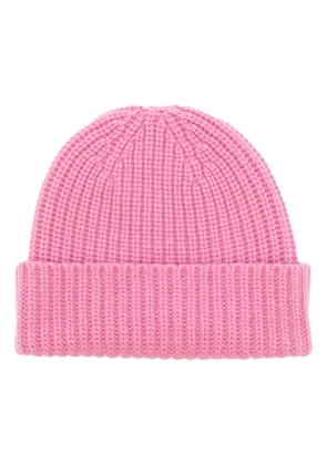 Pringle of Scotland ribbed-knit cashmere beanie - Pink