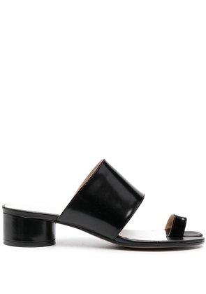 Maison Margiela Tabi toe-ring leather sandals - Black