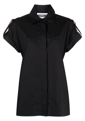 Moschino embellished poplin shirt - Black