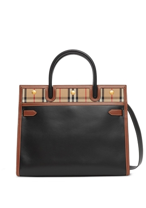 Burberry small Title Vintage Check tote - Black