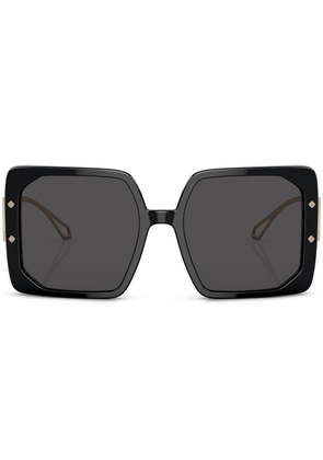 Bvlgari oversize-frame sunglasses - Black