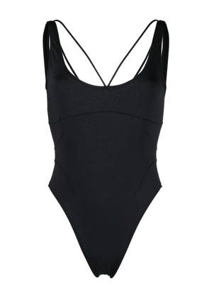 Jacquemus strappy scoop-back swimsuit - Black