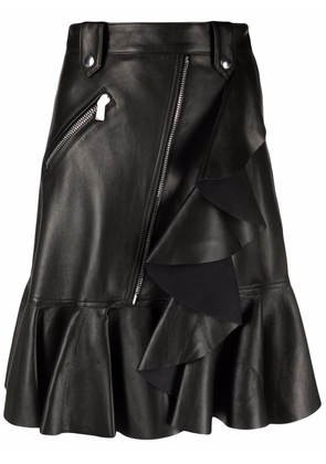 Alexander McQueen peplum-hem skirt - Black