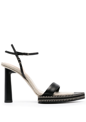 Jacquemus pointed-toe leather sandals - Black