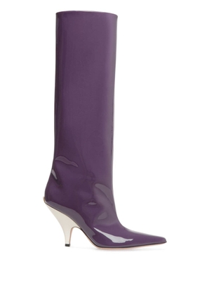 Bally Kika 85mm pointed-toe boots - Purple