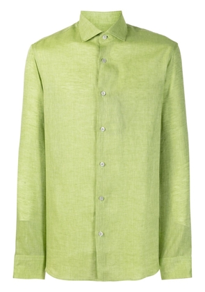 Moorer Sorrento-SA linen shirt - Green