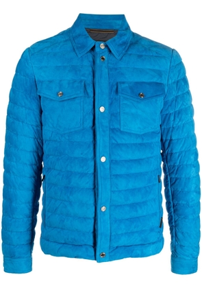 Moorer long-sleeve padded jacket - Blue