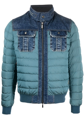 Moorer panelled padded jacket - Blue
