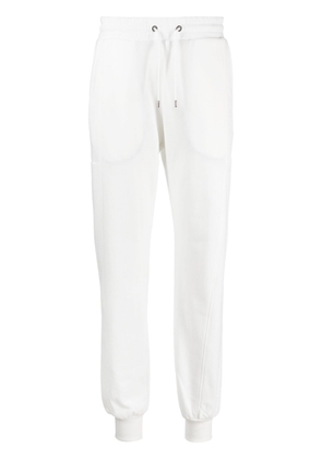 Moorer fitted-cuff ankles cotton track pants - White