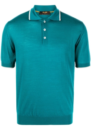 Moorer Gavotti-MLL cotton polo shirt - Green