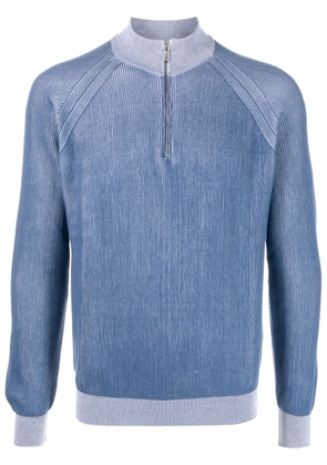 Moorer Fedro-VSP cotton jumper - Blue