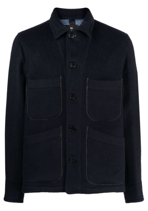 PS Paul Smith patch-pockets button-up jacket - Blue
