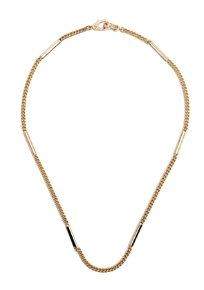 Foundrae 18kt yellow gold Sister Hook Station Curb Chain necklace
