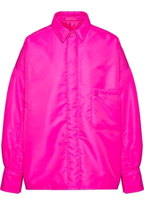 Valentino Garavani stud-detail shirt jacket - Pink