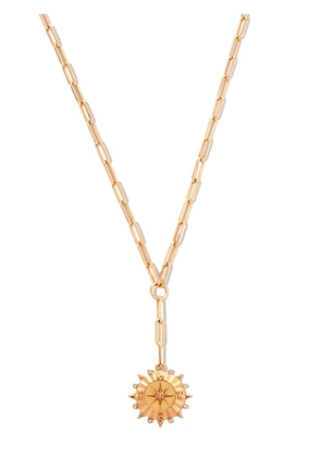 Foundrae 18kt yellow gold Found compass clip chain necklace