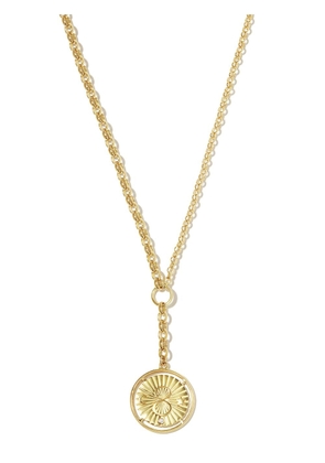 Foundrae 18kt yellow gold karma charm necklace