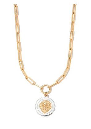 Foundrae 18kt white and yellow gold clip chain - Silver