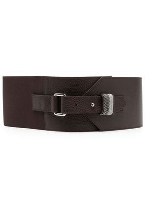 Fabiana Filippi ball-chain detail leather belt - Brown