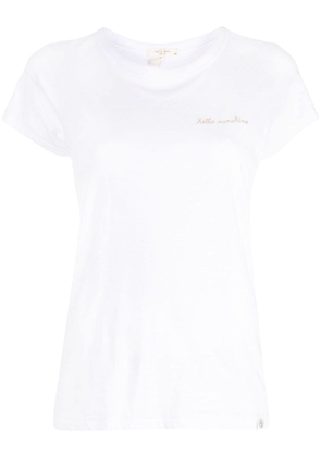 rag & bone embroidered-slogan T-shirt - White