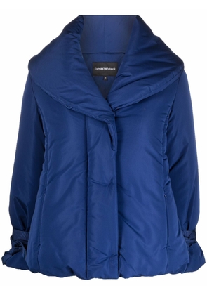 Emporio Armani concealed padded jacket - Blue