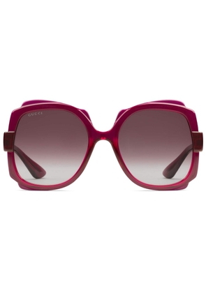 Gucci Eyewear square-frame gradient sunglasses - Pink