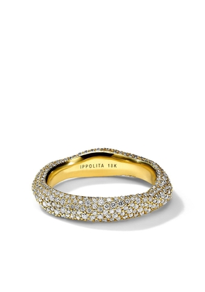 IPPOLITA 18kt yellow gold Stardust full diamond pavé band ring