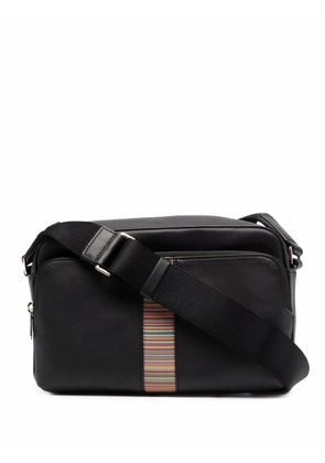 Paul Smith Signature stripe-embellished shoulder bag - Black