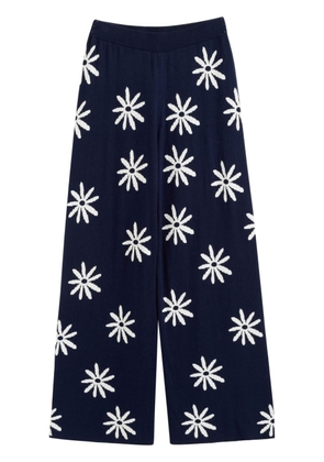 Chinti & Parker Ditsy Daisy wide-leg trousers - Blue