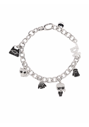 Karl Lagerfeld Ikonik multi-charm bracelet - Silver
