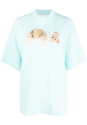 Palm Angels Teddy Bear organic cotton T-shirt - Blue