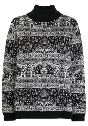 Antonio Marras Lupetto jacquard-pattern sweater - Black