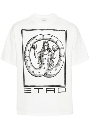 ETRO illustration-print T-shirt - White