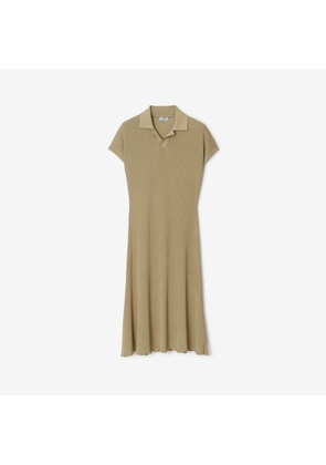 Burberry Rib Knit Polo Shirt Dress