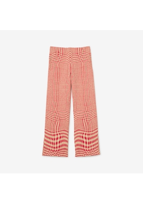 Burberry Warped Houndstooth Nylon Blend Track Pants
