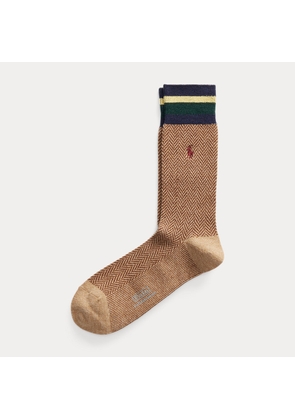 Herringbone Wool-Blend Trouser Socks