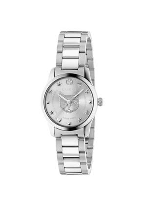 Gucci Stainless Steel, Silver G-Timeless Bees And Stars Watch 27Mm