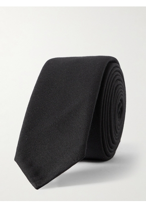 Valentino Garavani - 5cm Virgin Wool and Silk-Blend Barathea Tie - Men - Black