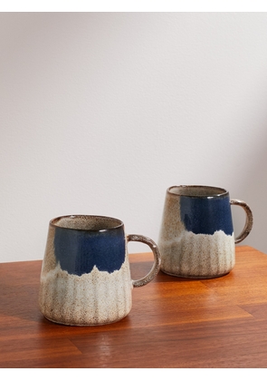 The Conran Shop - Ikagai Gobi Set of Two Stoneware Mugs - Men - Blue
