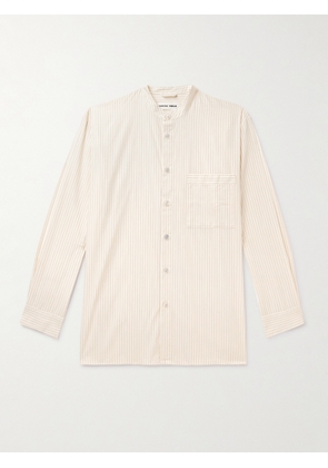 TEKLA - Birkenstock Striped Organic Cotton-Poplin Pyjama Shirt - Men - Neutrals - S